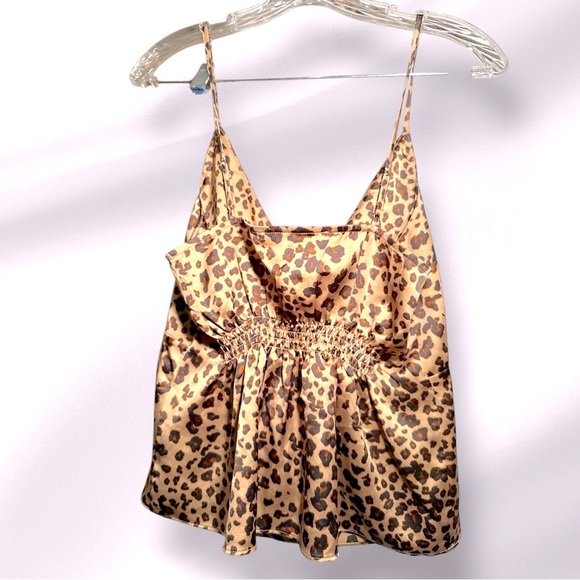 Abercrombie & Fitch Silky Soft Animal Print Spaghetti Strap Top - Picture 5 of 7